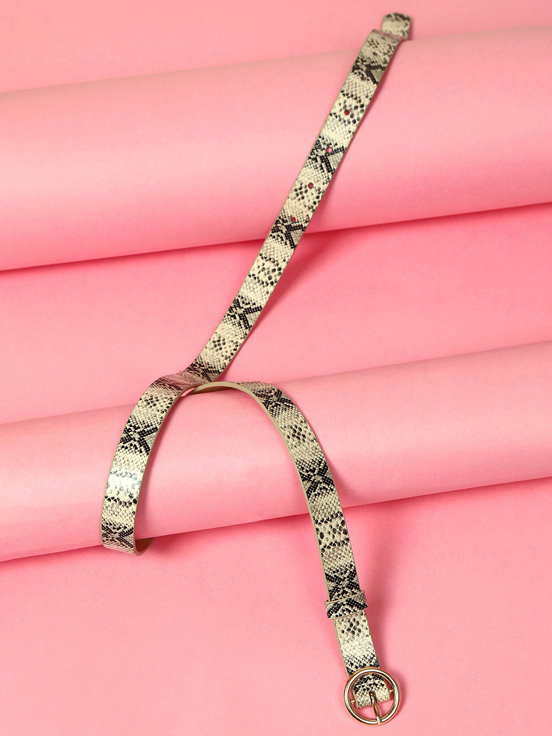Brown Printed Belt