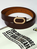 Brown Gold Push Pin Belt