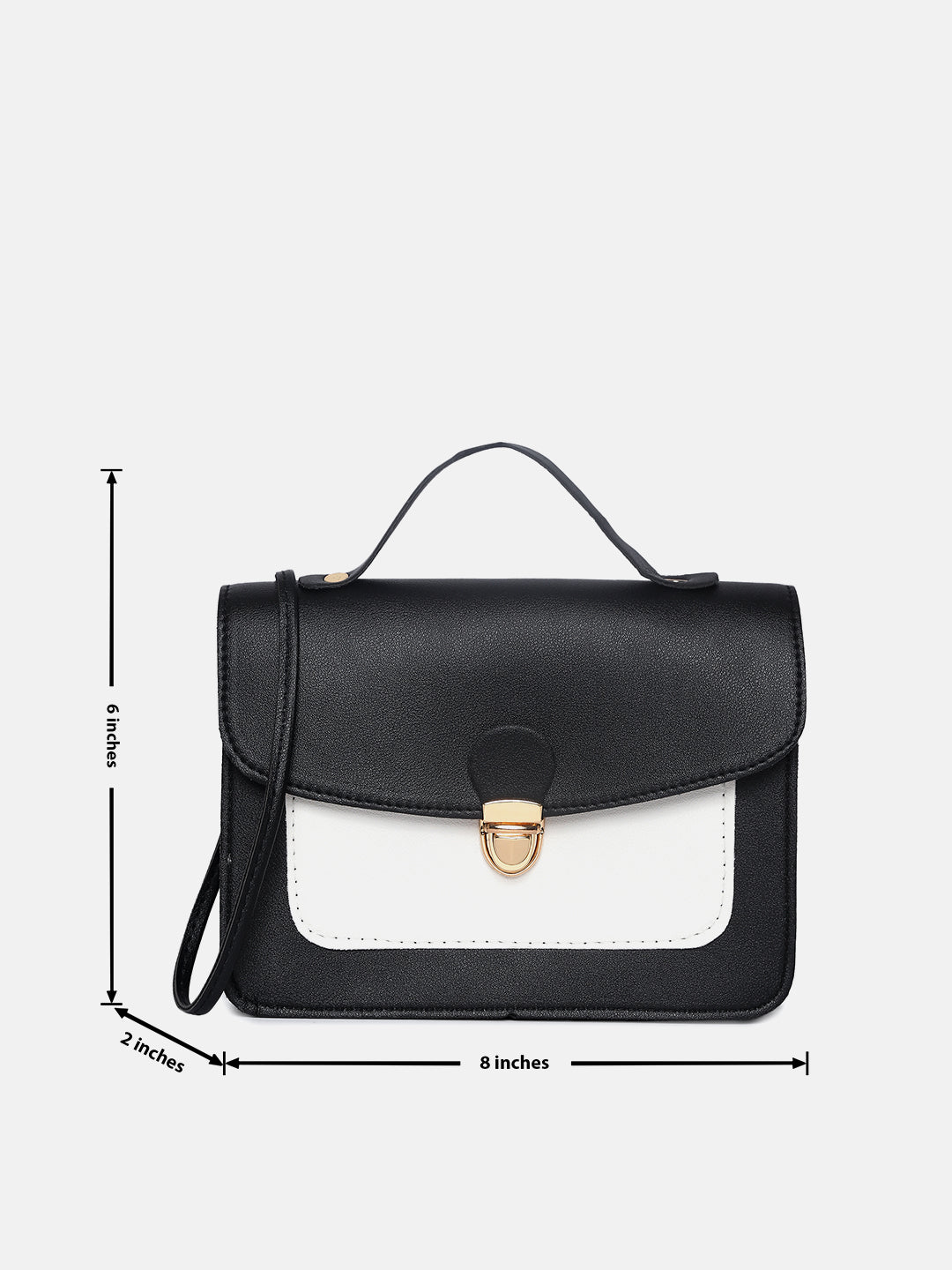 Sirena Black & White Cross Body Bag