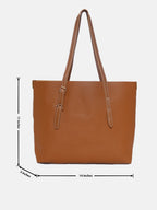 Haute Sauce Julie Brown Tote Bag With Pouch Set