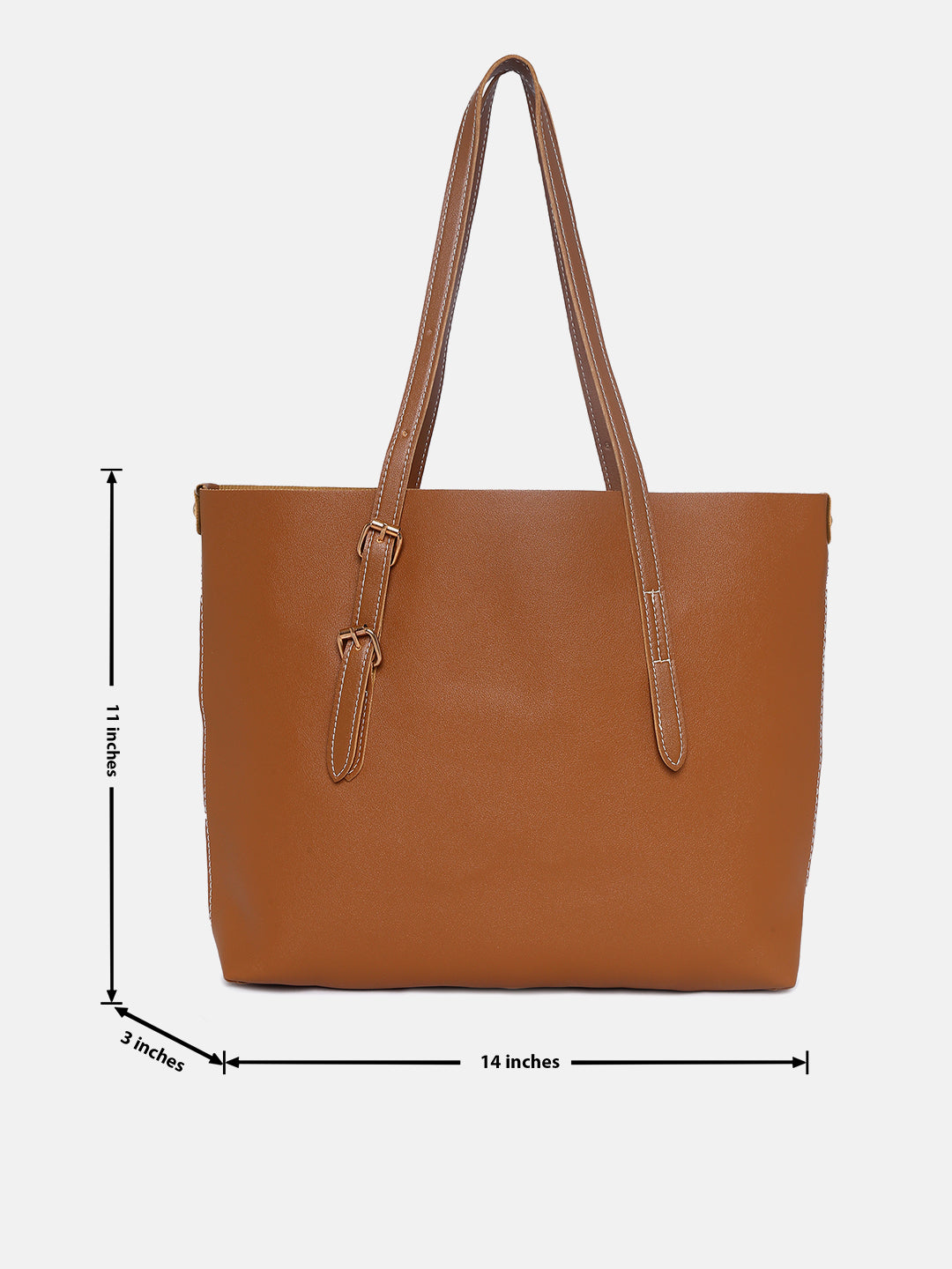 Haute Sauce Julie Brown Tote Bag With Pouch Set