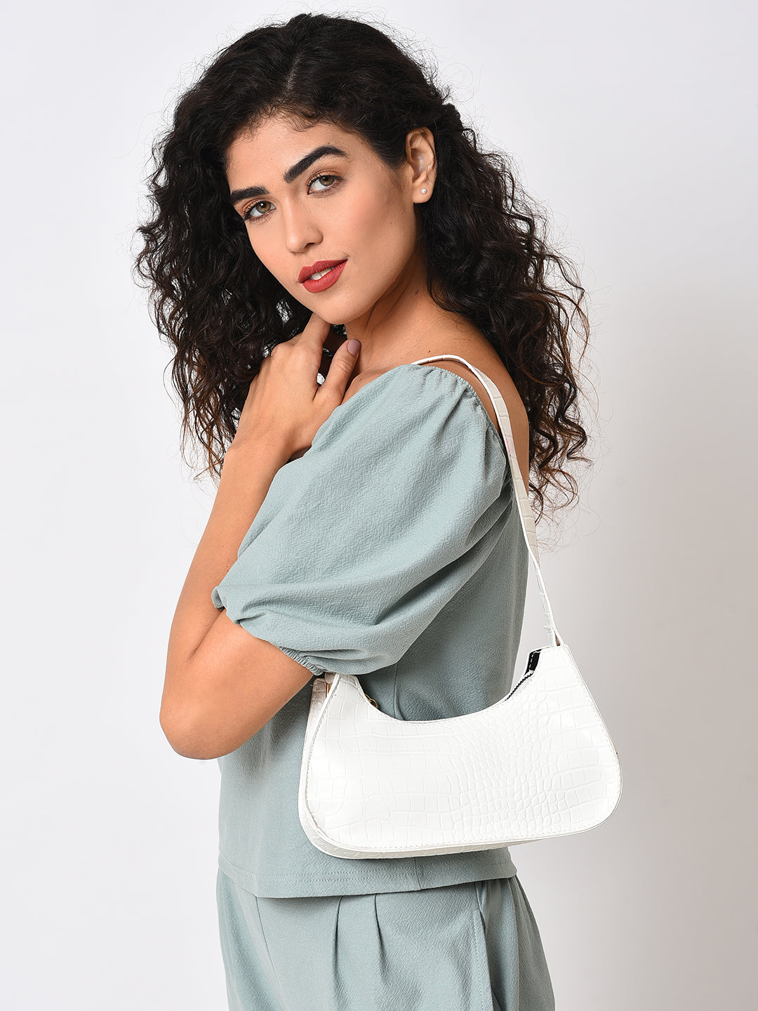 Irene White Handbag