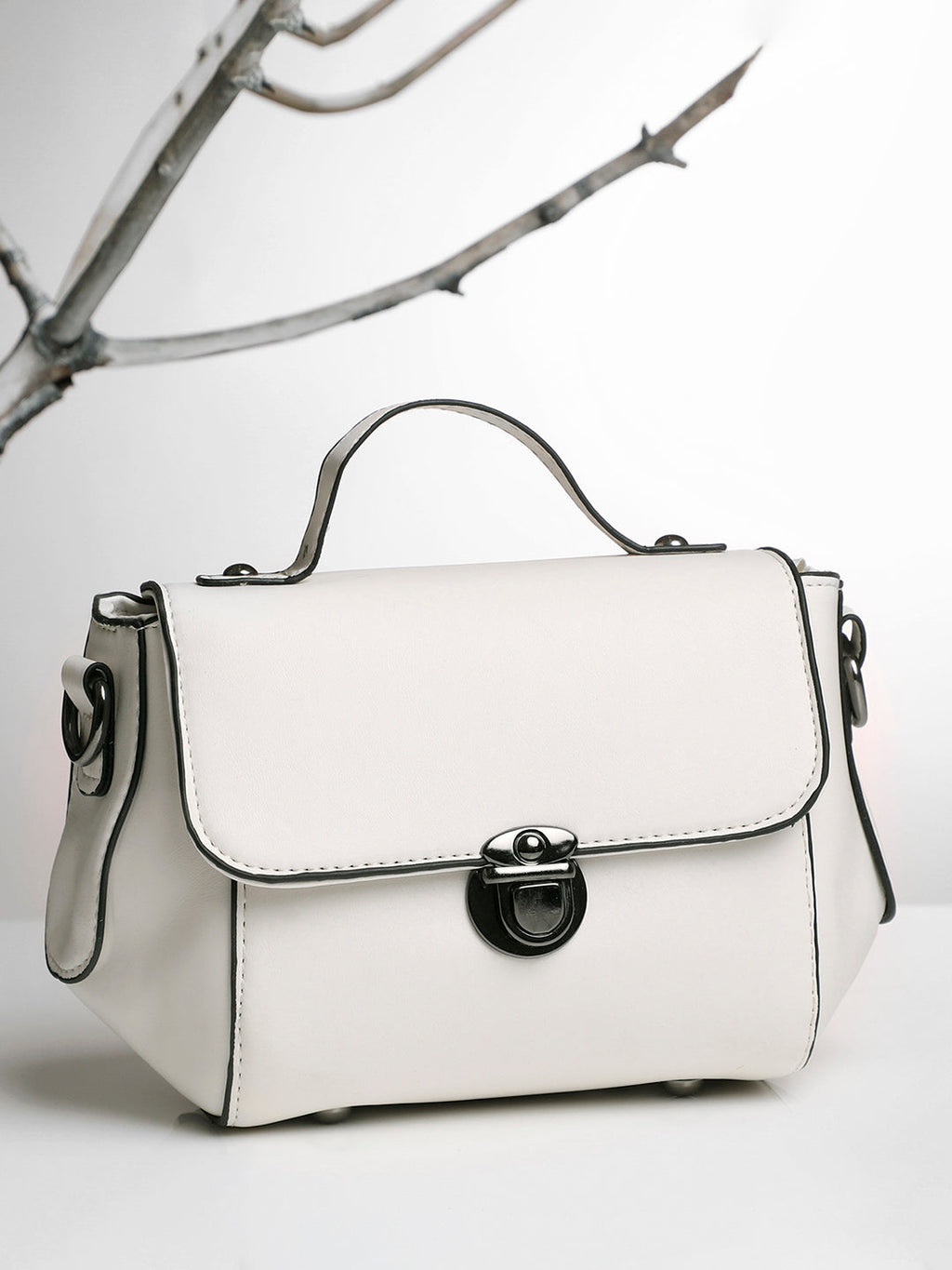 Haute Sauce Classy Companion White Cross Body Bag