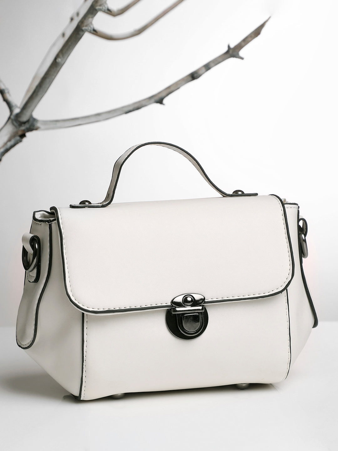Haute Sauce Classy Companion White Cross Body Bag