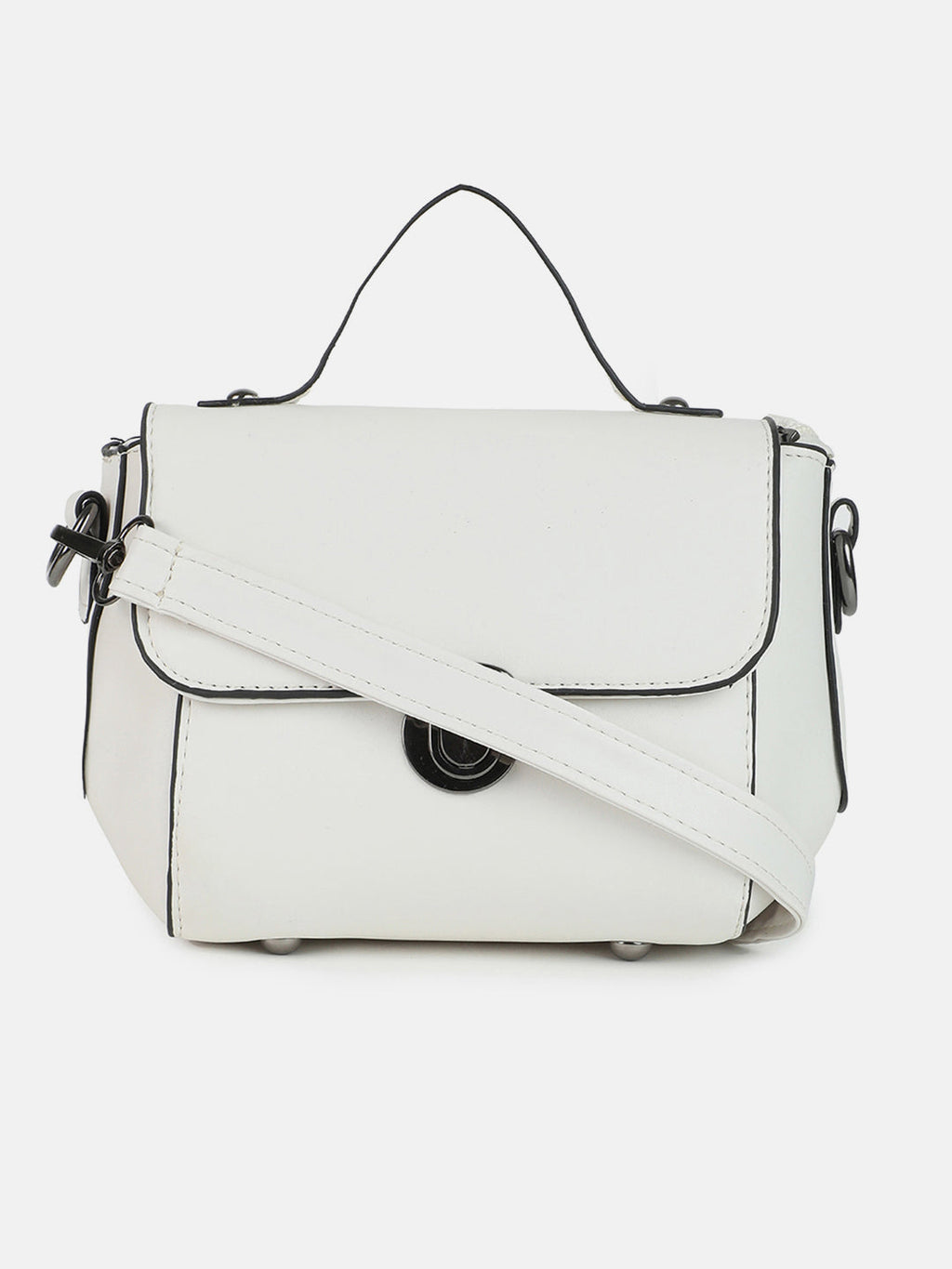 Haute Sauce Classy Companion White Cross Body Bag