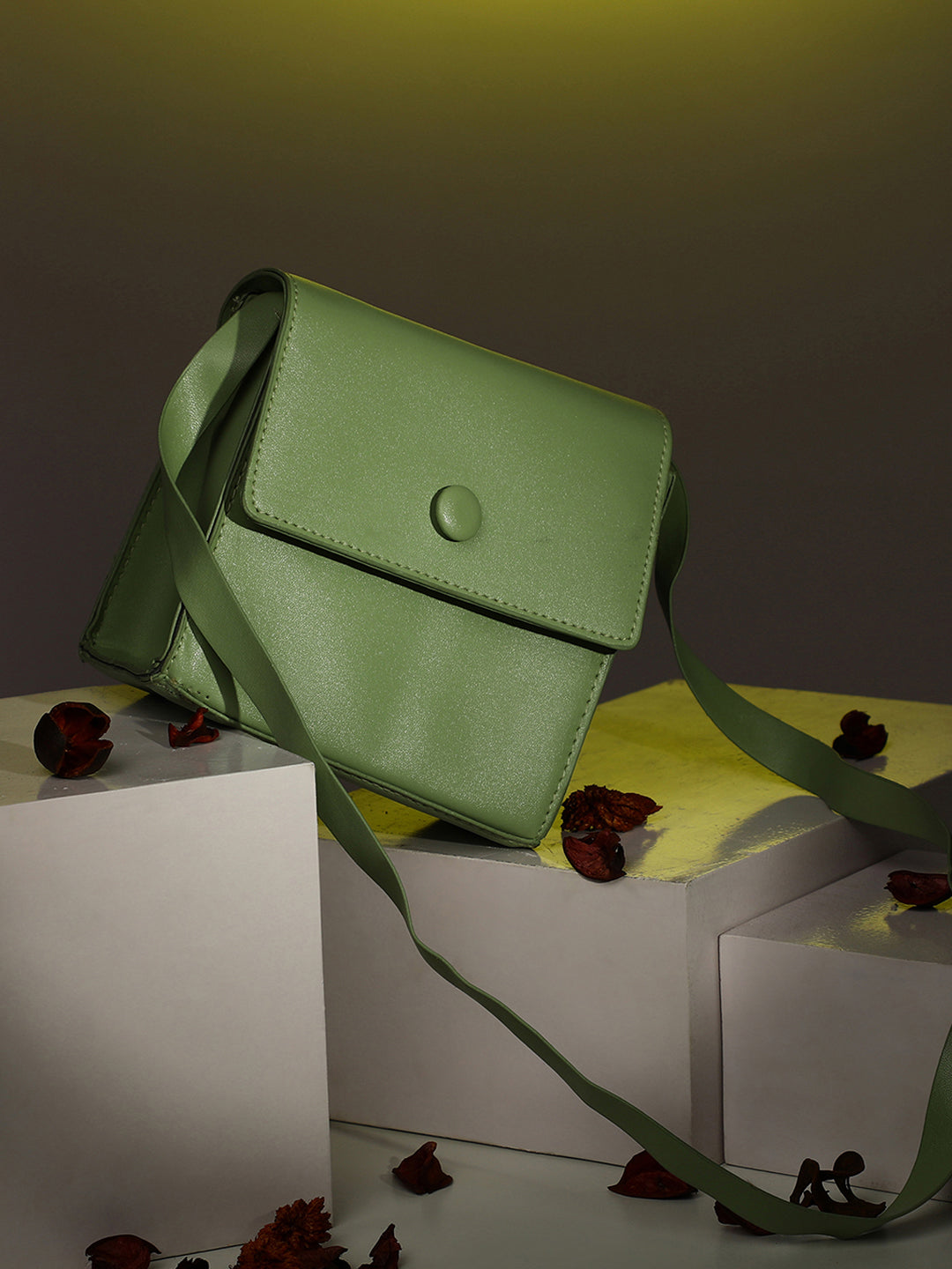 Haute Sauce Galina Green Cross Body Bag