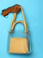 Roxanne Yellow Handbag With Pouch
