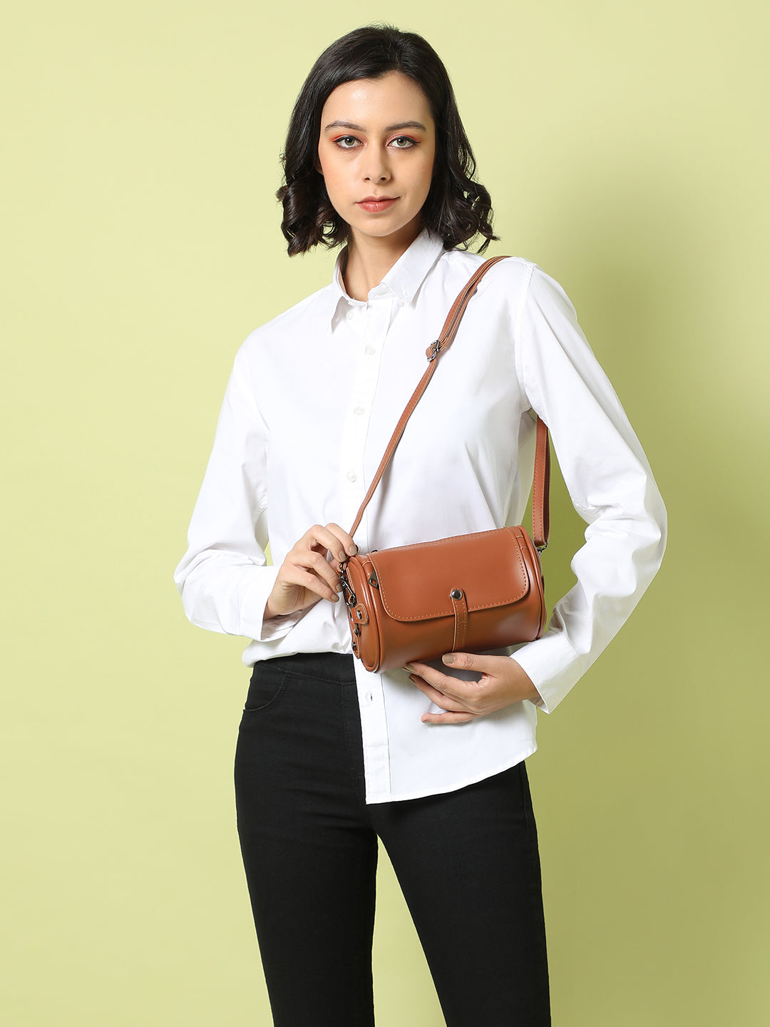 Haute Sauce Tawny Temptation Brown Cross Body Bag
