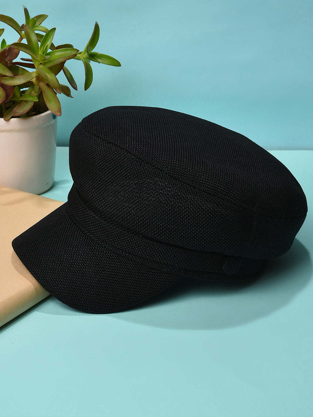 Haute Sauce Black Solid Bakerboy Hat