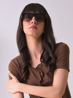 Purple Lens Black Wayfarer Sunglasses