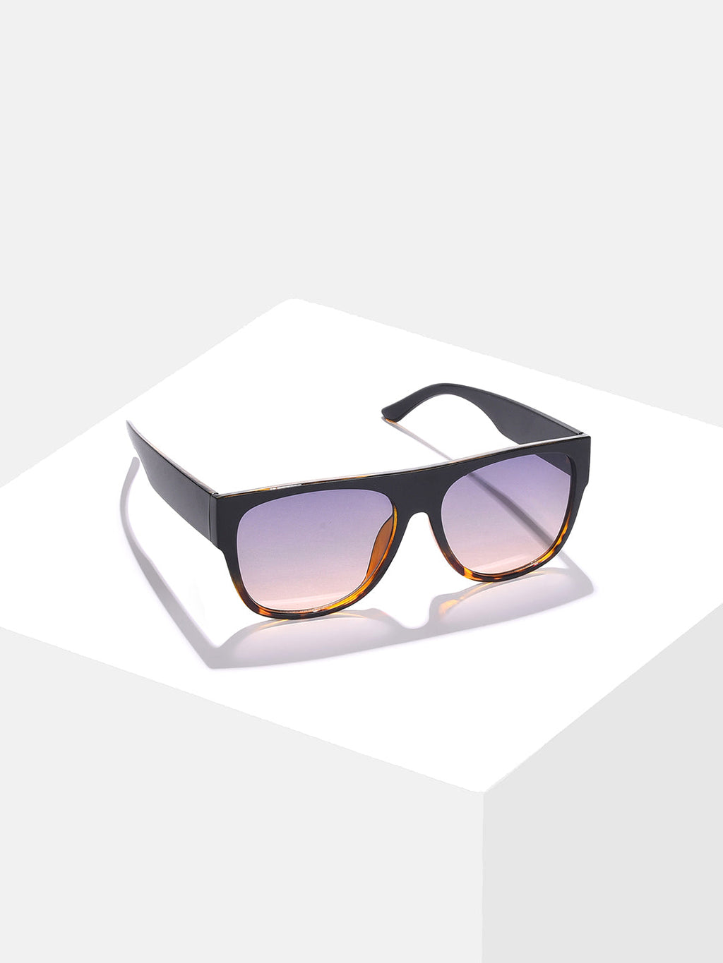 Purple Lens Black Wayfarer Sunglasses