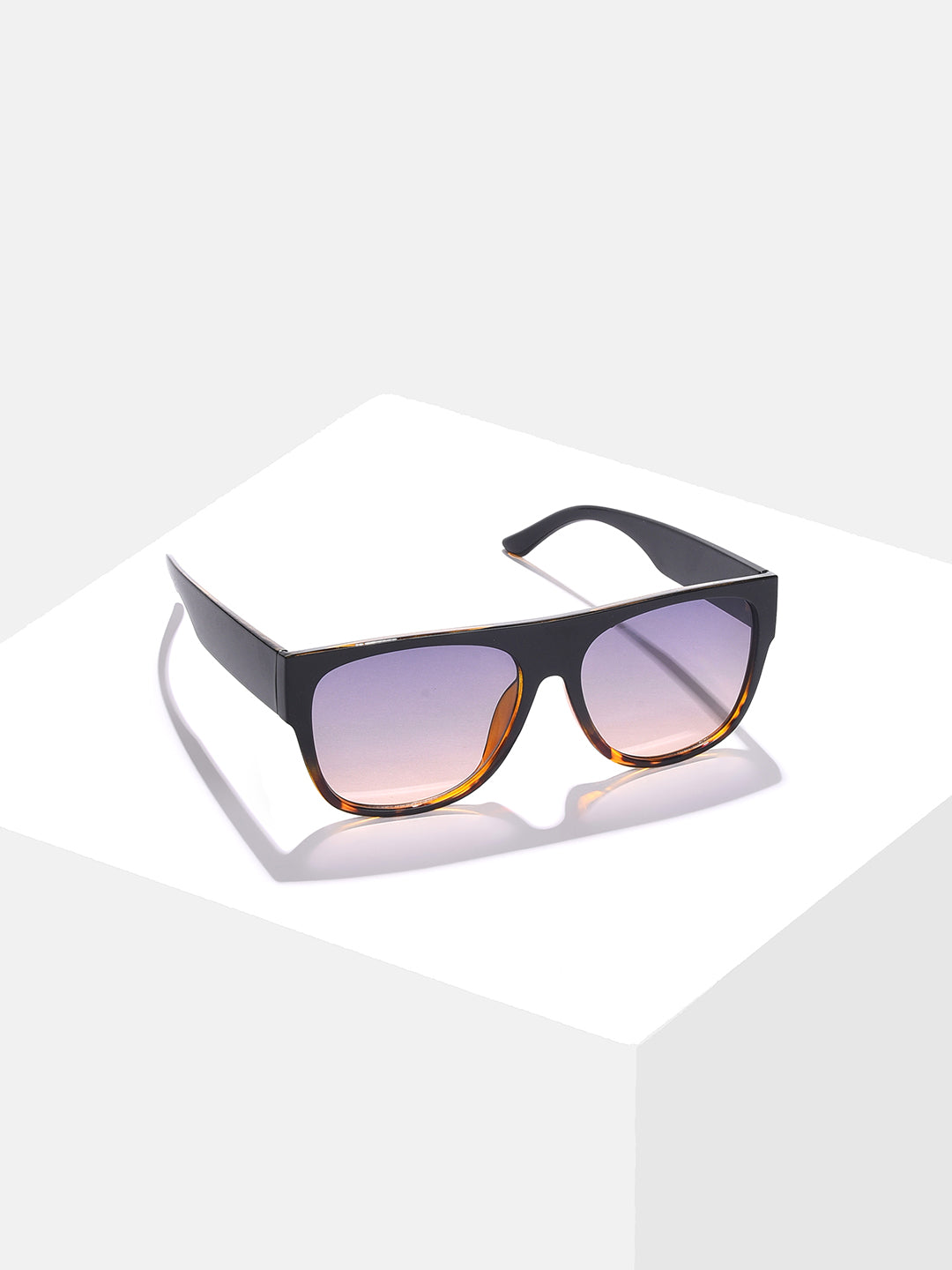 Purple Lens Black Wayfarer Sunglasses