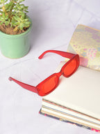 Orange Lens Orange Wayfarer Sunglasses