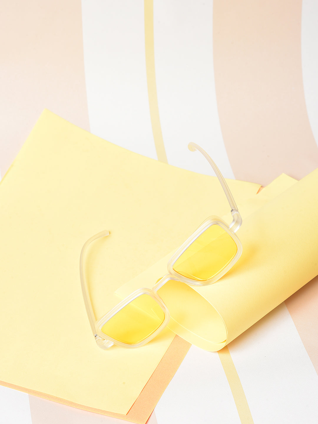 Yellow Lens Yellow Rectangle Sunglasses