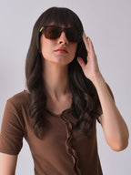 Brown Lens Brown Wayfarer Sunglasses