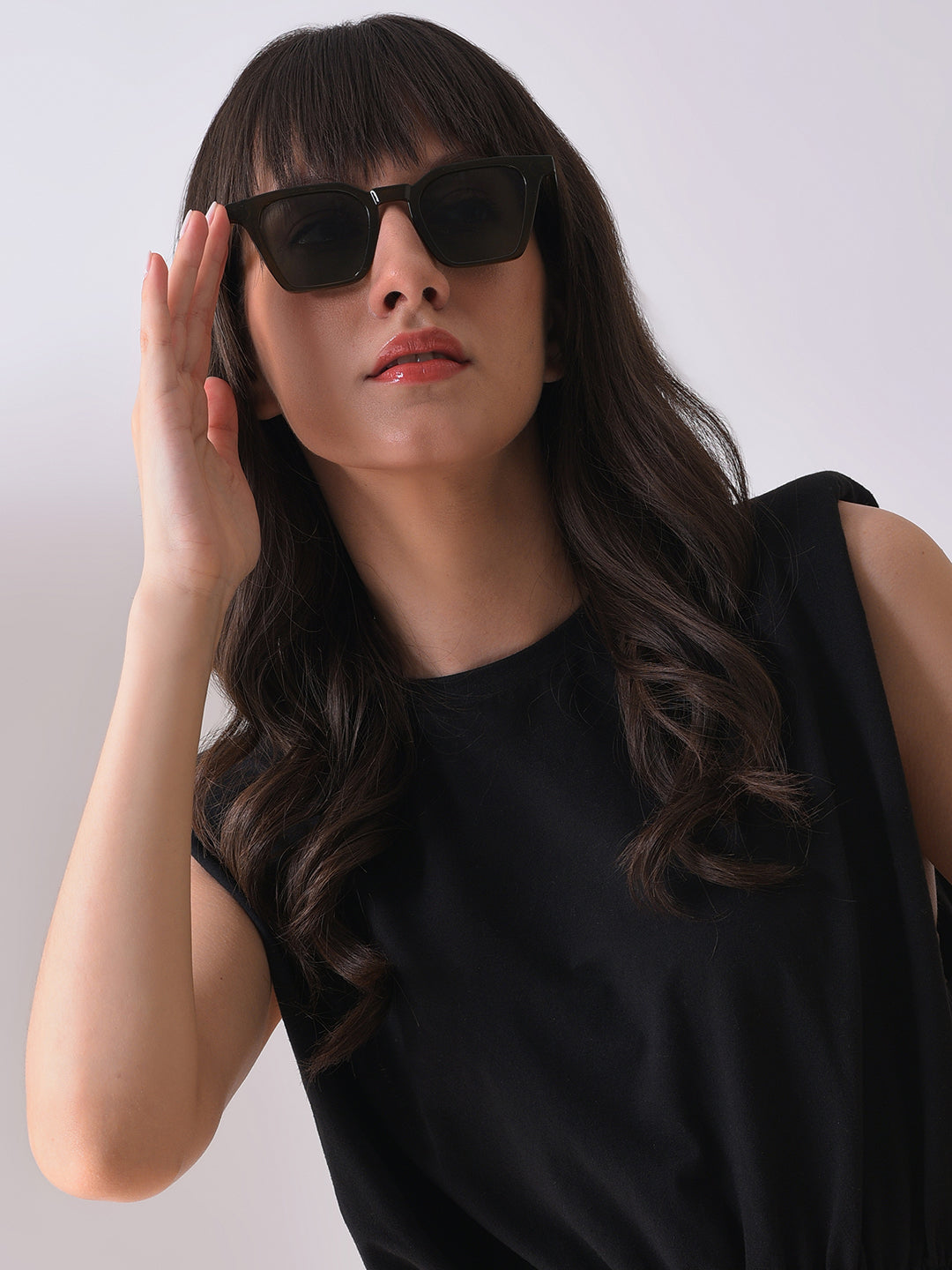 Black Lens Green Butterfly Sunglasses