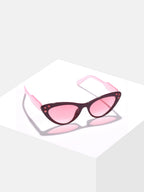 Pink Lens Pink Cateye Sunglasses