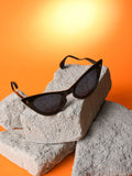 Black Lens Black Cateye Sunglasses