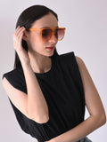 Orange Lens Orange Wayfarer Sunglasses