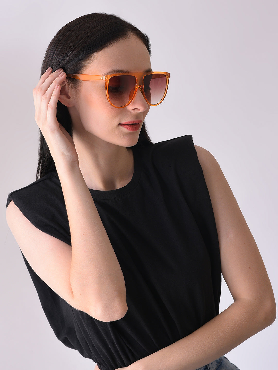 Orange Lens Orange Wayfarer Sunglasses