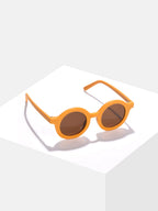 Orange Lens Orange Oval Sunglasses