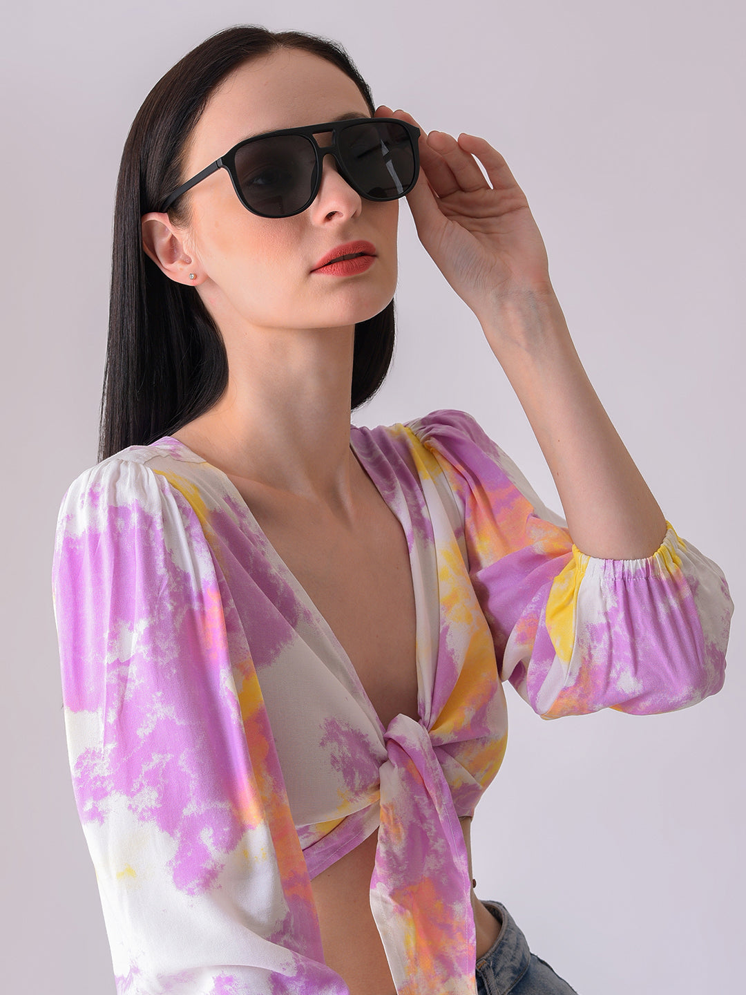 Black Lens Black Aviator Sunglasses