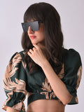 Black Lens Black Oversized Sunglasses