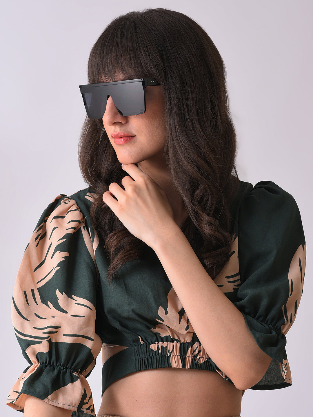 Black Lens Black Oversized Sunglasses
