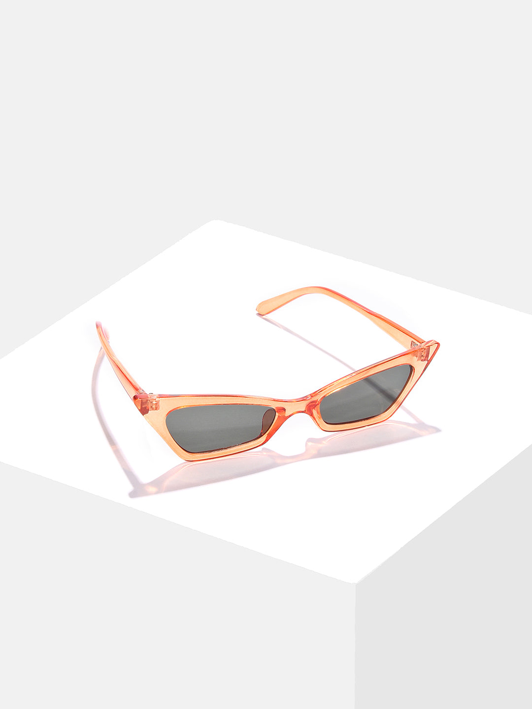 Black Lens Orange Cateye Sunglasses