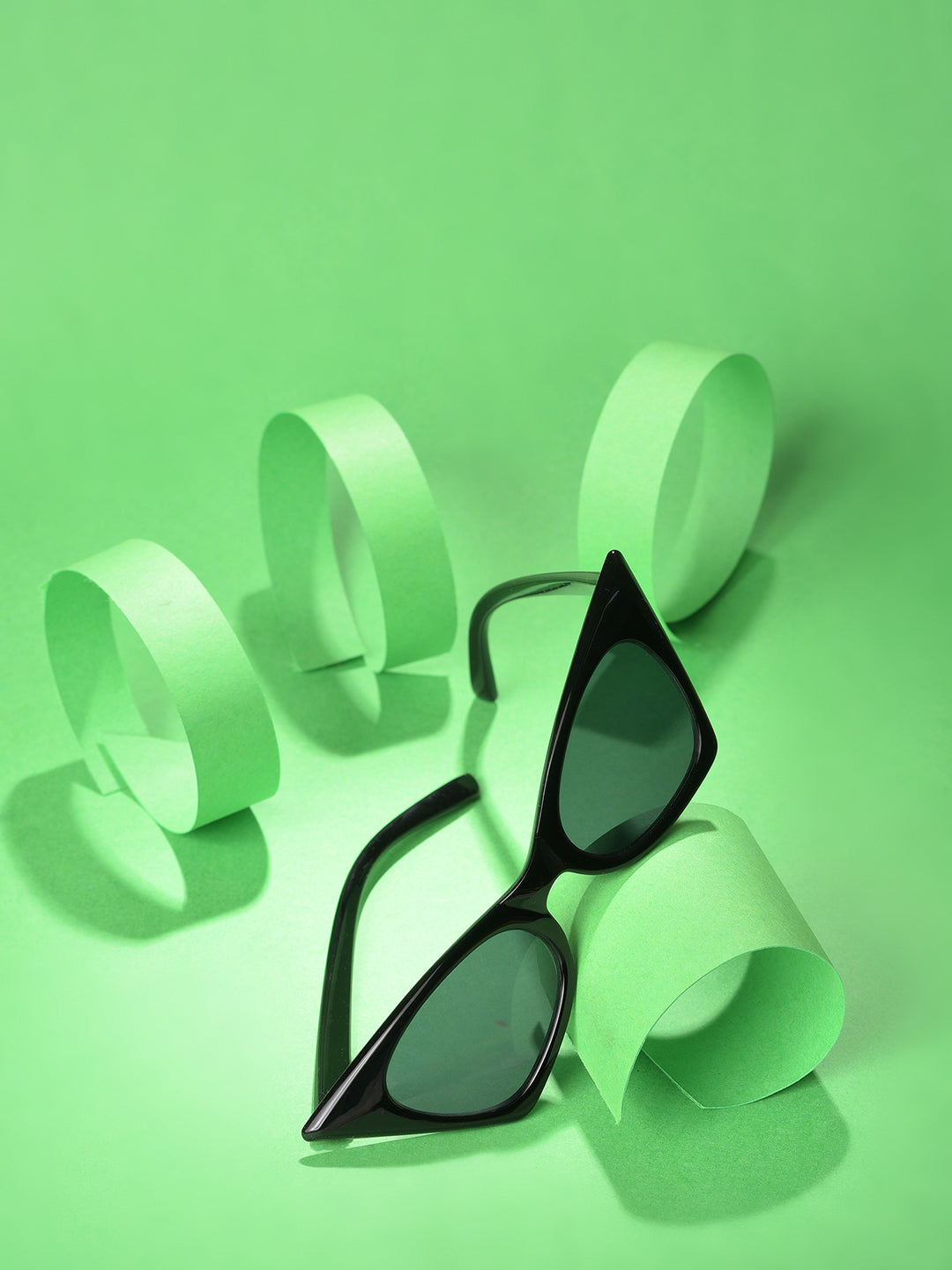 Black Lens Black Cateye Sunglasses