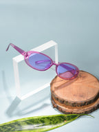 Haute Sauce Purple Lens Purple Oval Sunglasses