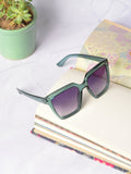 Purple Lens Green Wayfarer Sunglasses