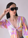 Black Lens Black Oversized Sunglasses
