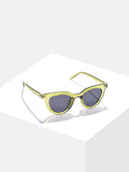 Black Lens Green Cateye Sunglasses