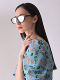 Black Lens Black Cateye Sunglasses