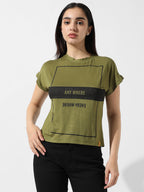 Typographic Print Top