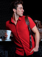 Campus Sutra Ruched Casual Shirt