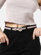 Solid Pink Waist Belt