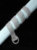 Silver Mesh Waist Belt