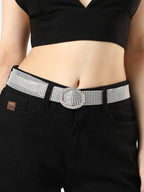Silver Mesh Waist Belt