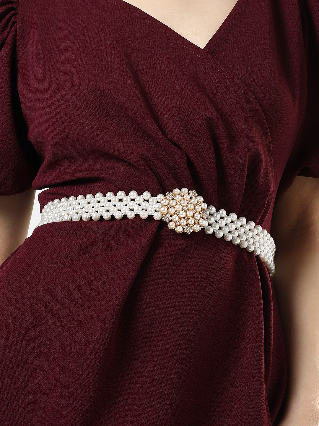 Solid Pearl Waist Belt
