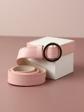 Solid Pink Waist Belt