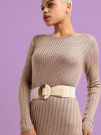 White Solid Waist Belt