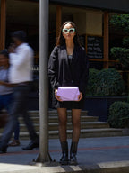 Quirky Line Clutch