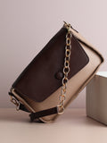 Kristi Brown & Cream Cross Body Bag