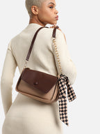 Kristi Brown & Cream Cross Body Bag