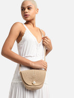Sandy Beige Cross Body Bag
