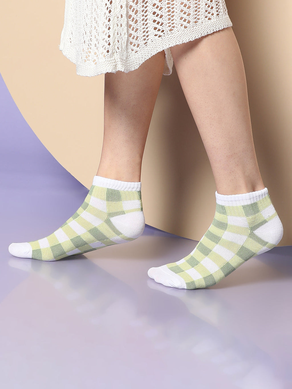 Set Of 4 Cute Ankle Length Socks