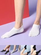 Set Of 5 Solid Ankle Length Socks