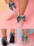 Set Of 3 Bow Ankle Length Socks